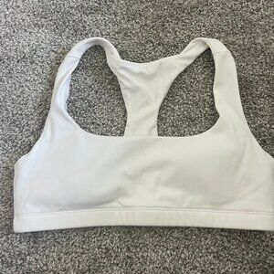 Vitality Racerback White Sports Bra, Size Small - Never Worn